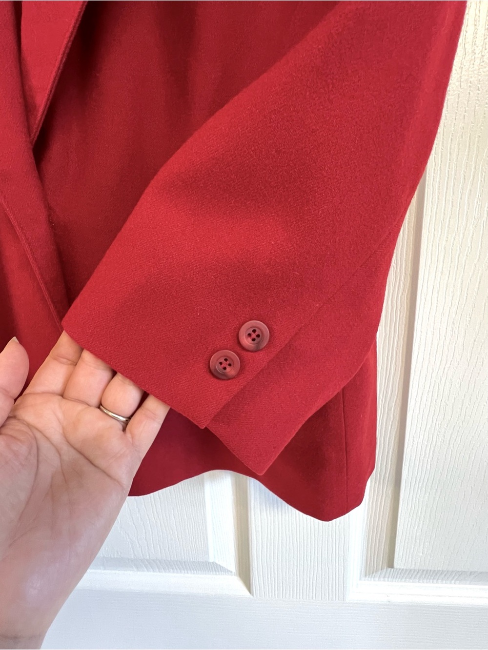 Vintage Pendleton Plus 20W Red Virgin Wool Blazer Jacket Women’s USA Made luxury - Picture 4 of 11